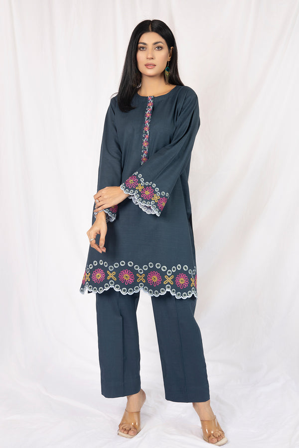 Embroidered khaddar Suit (RWE13)