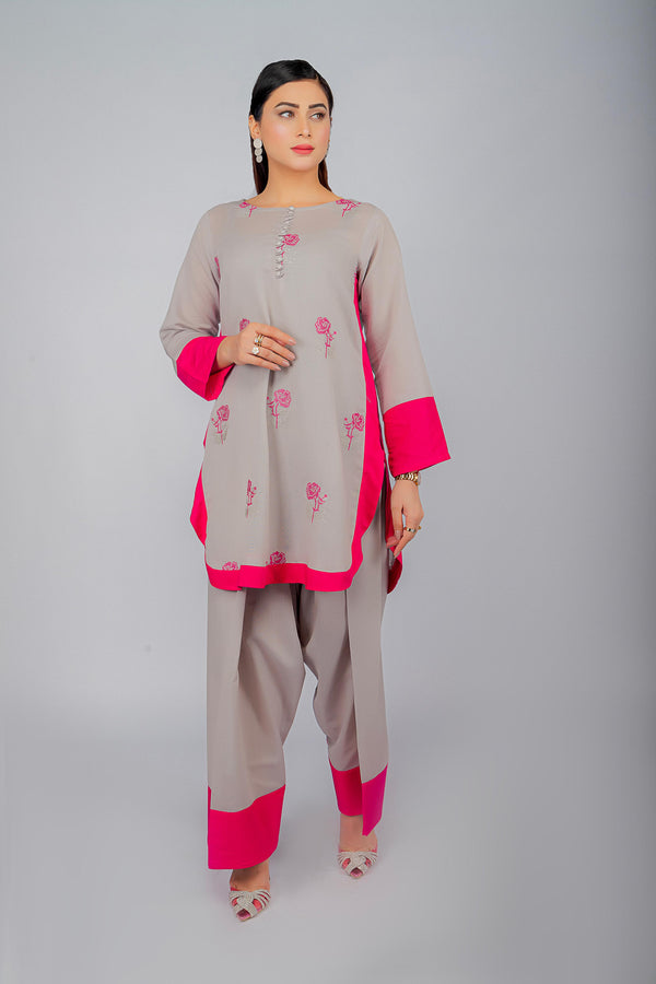 BundleDeal-BD5 | Embroidered Suit With Earings