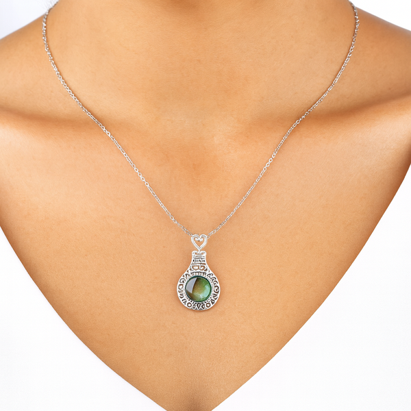 pendant necklace ( RAJTPSH631-GWH)
