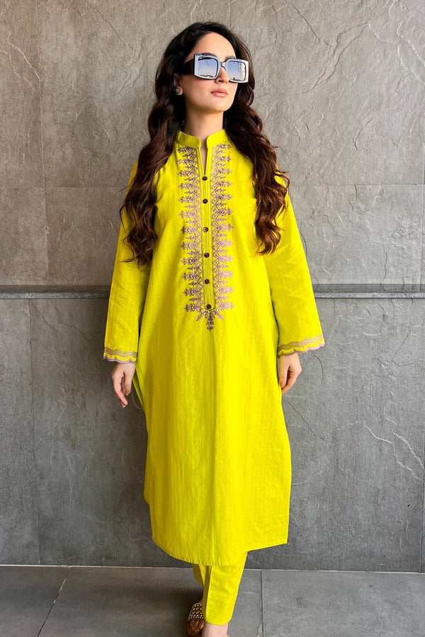 2pc embroidered suit (RCE09)